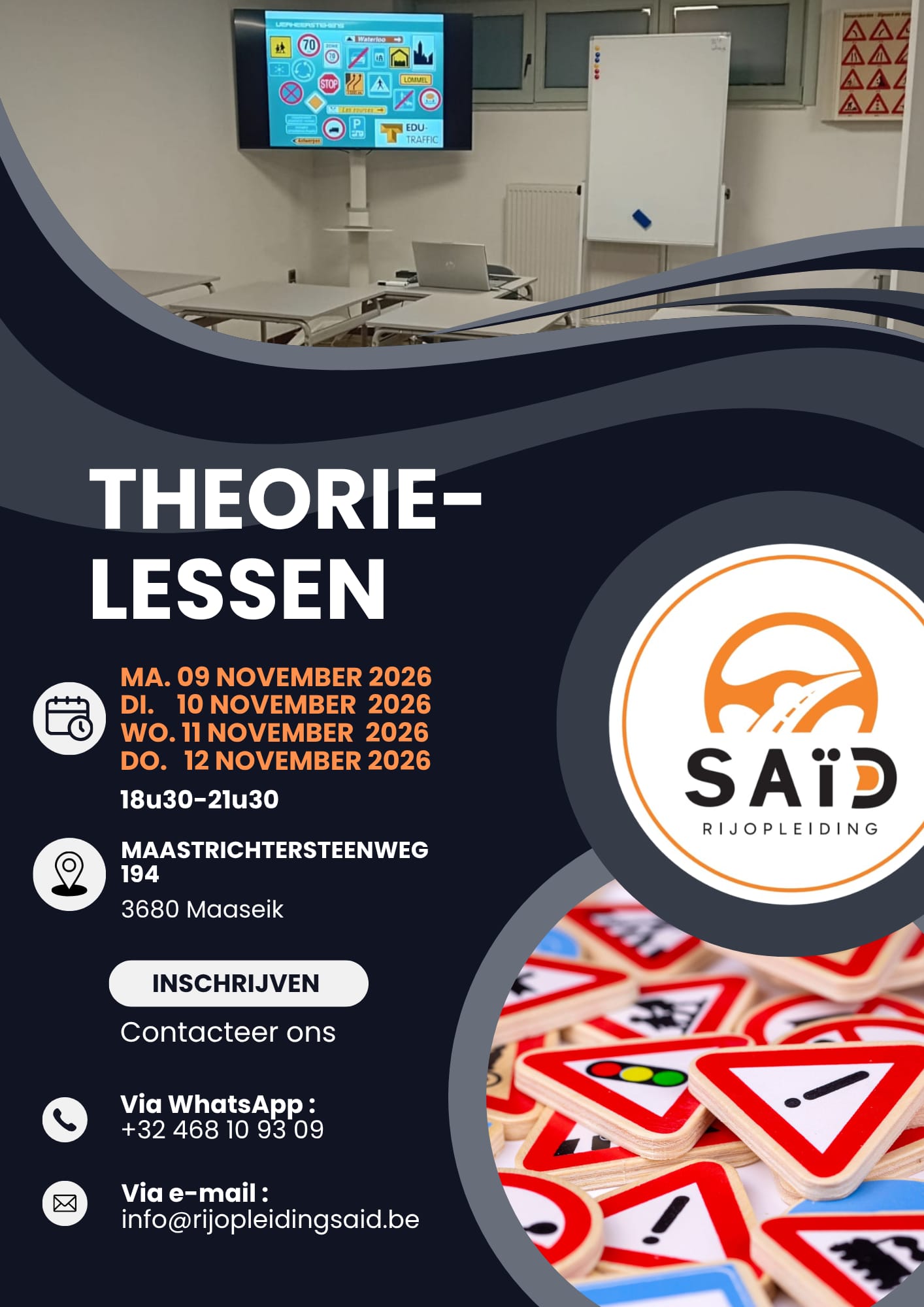 Theorielessen Rijopleiding Said in Maaseik